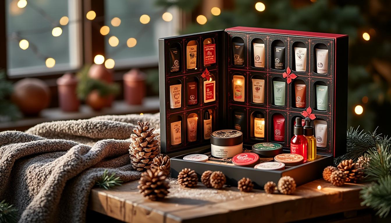 découvrez la magie de décembre avec le calendrier de l'avent the body shop. intégrez des soins essentiels et des surprises beauté dans votre routine quotidienne pour un mois festif et rempli de bien-être.