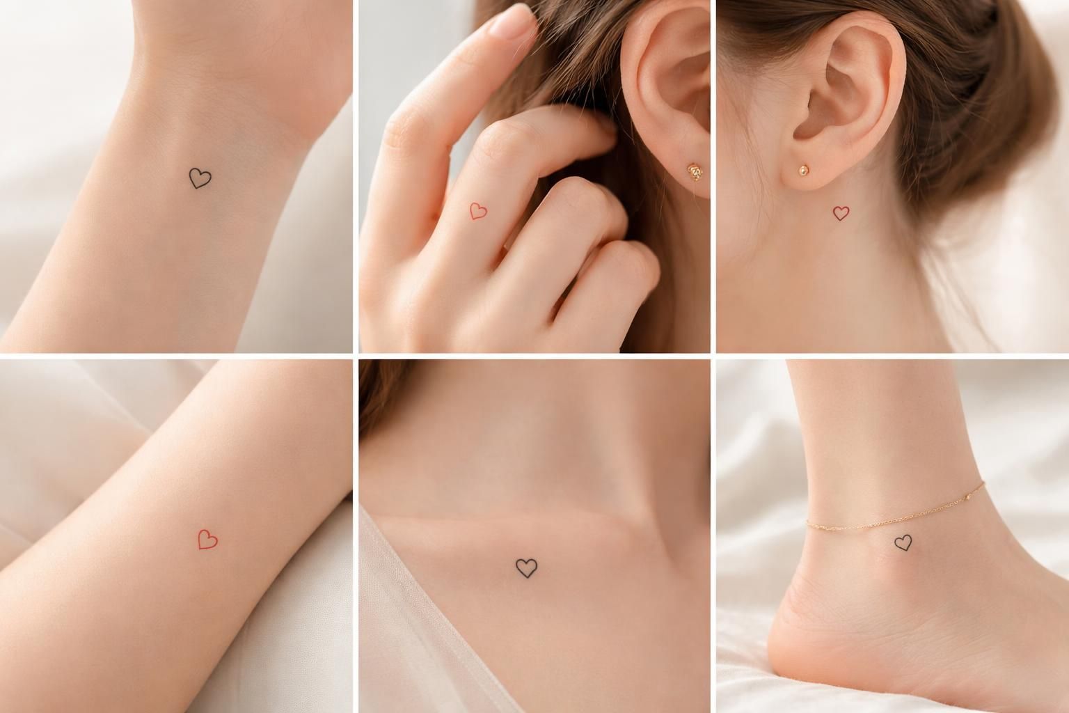 découvrez nos conseils pour choisir le meilleur emplacement pour un petit tatouage en forme de cœur, alliant esthétique et signification personnelle.