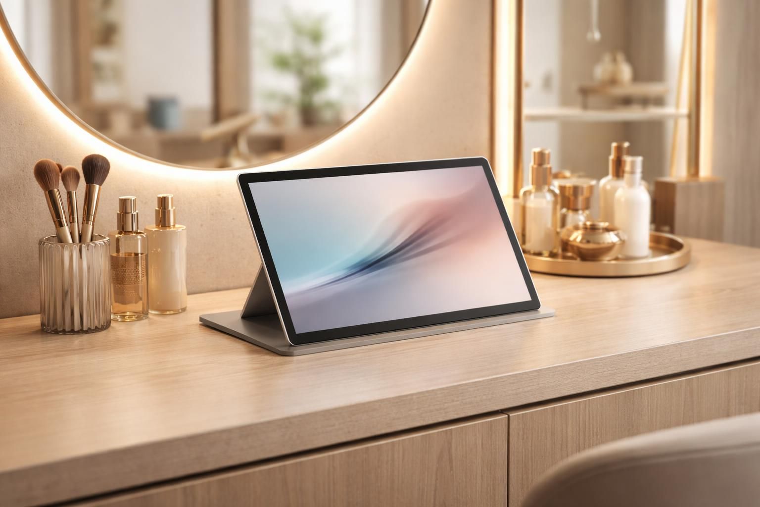 découvrez comment intégrer une tablette tactile microsoft au poste beauté grâce à un dock discret, alliant modernité et praticité pour optimiser votre espace de travail.