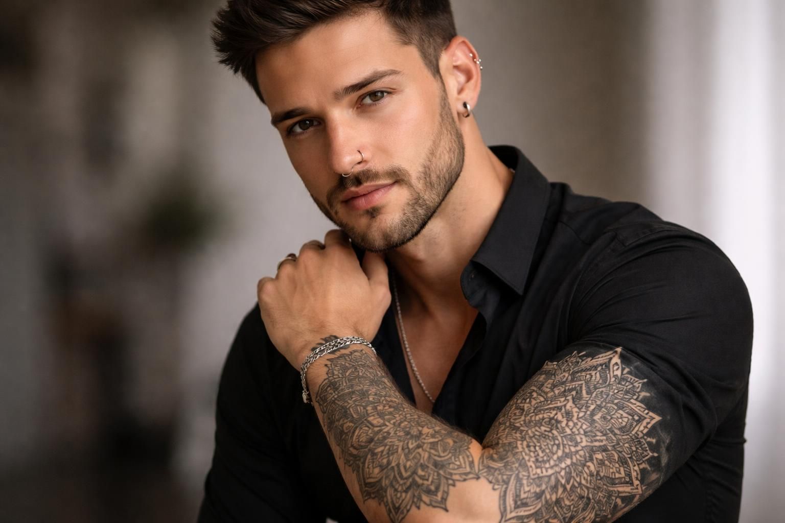 découvrez la tendance du tatouage mandala pour homme, une expression artistique unique qui s'impose dans l'univers des piercings et du body art.