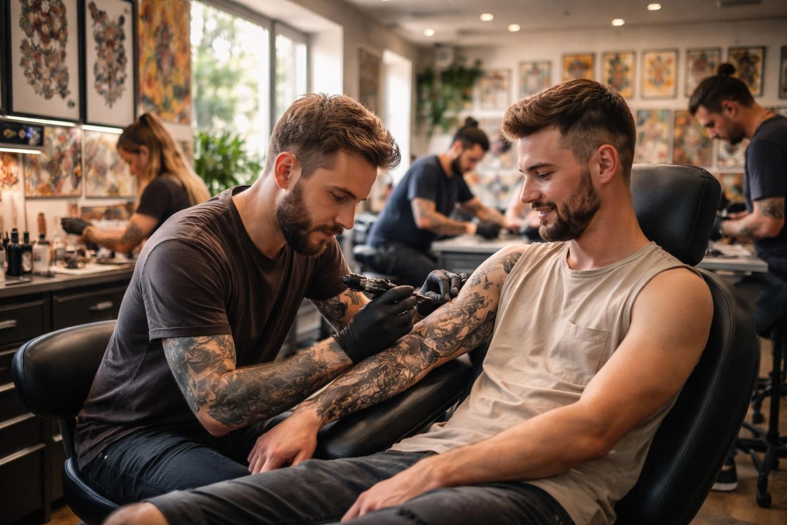 découvrez les meilleurs tatoueurs à la roche sur yon et rencontrez des artistes passionnés et talentueux prêts à réaliser vos envies de tatouage.