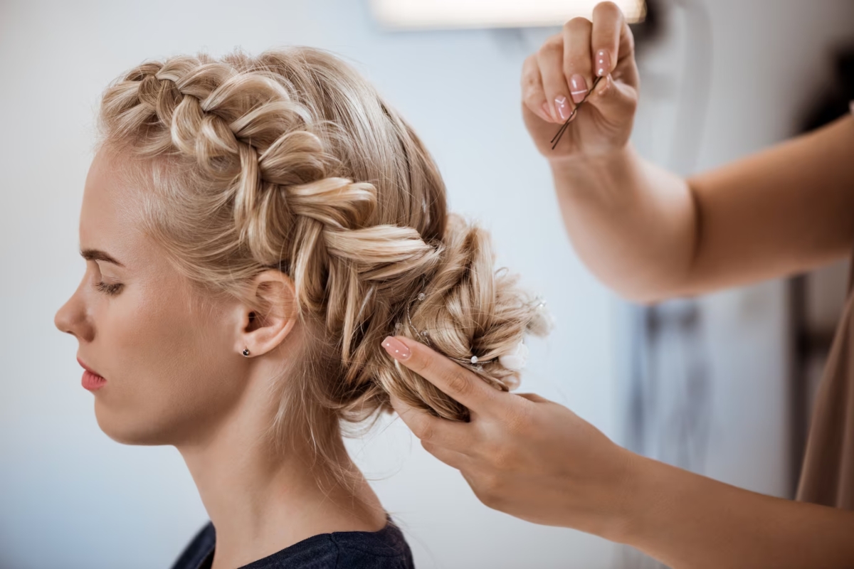 chignon décoiffé