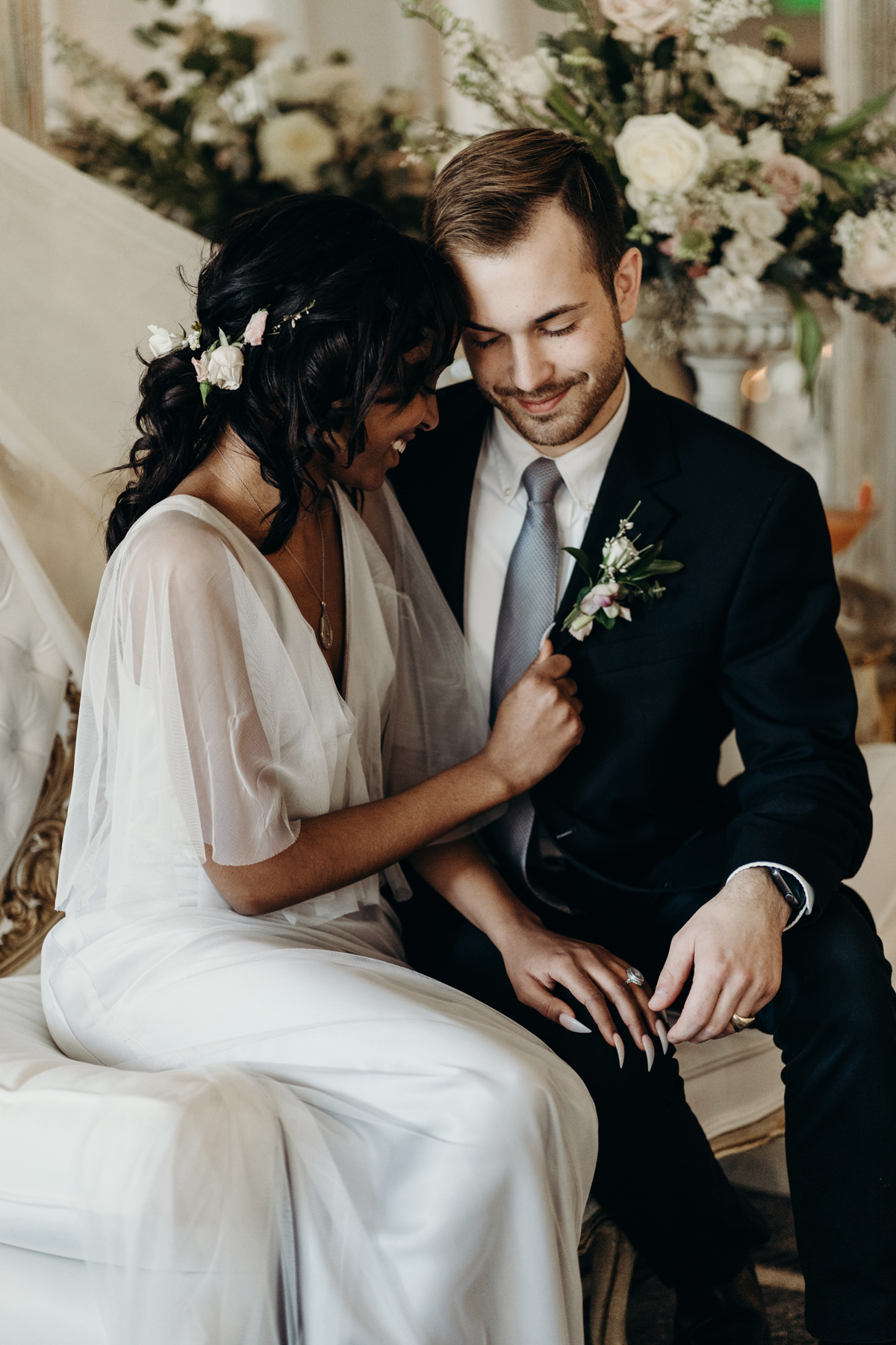 coiffure de mariage simple et chic