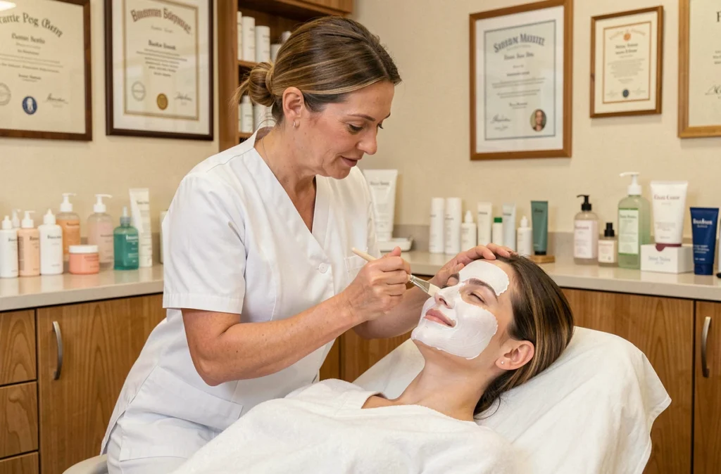 Soin du visage dans l'institut de beauté généraliste Institut Maria dans le 15e arrondissement de Paris
